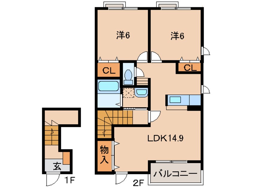 間取図 サウスコート