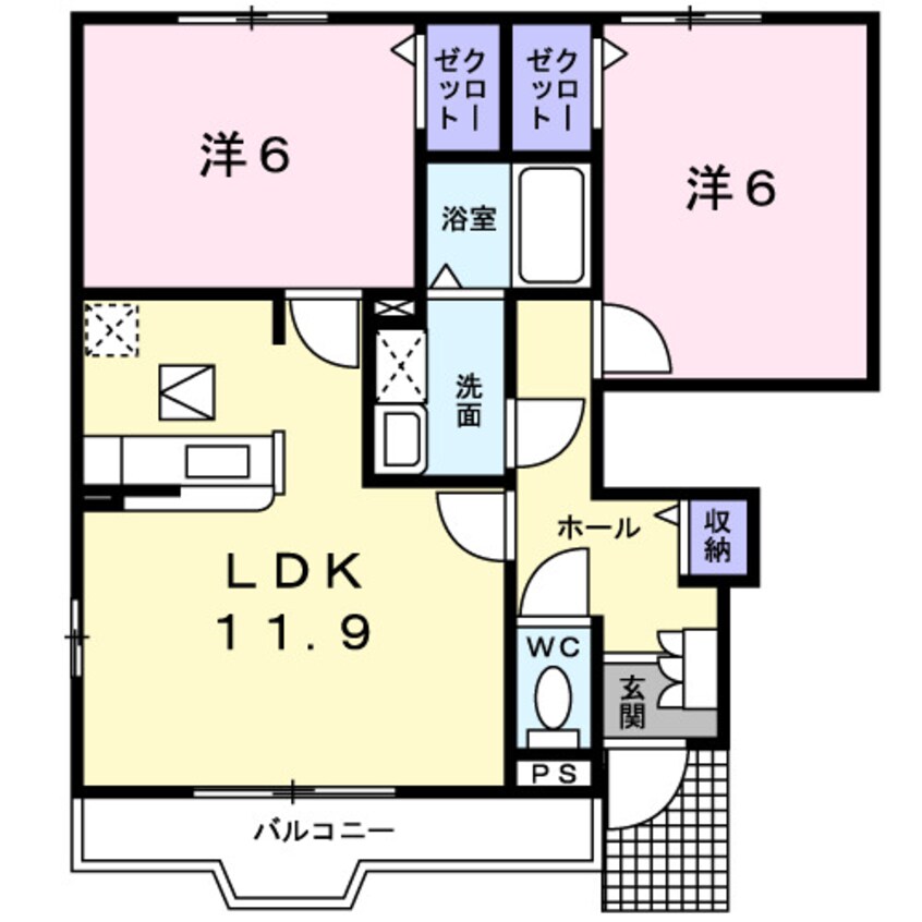 間取図 きのくに線・紀勢本線/紀伊宮原駅 バス15分辻堂下車:停歩1分 1階 築15年