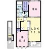 エスパス　ド　コンフォー 2LDKの間取り