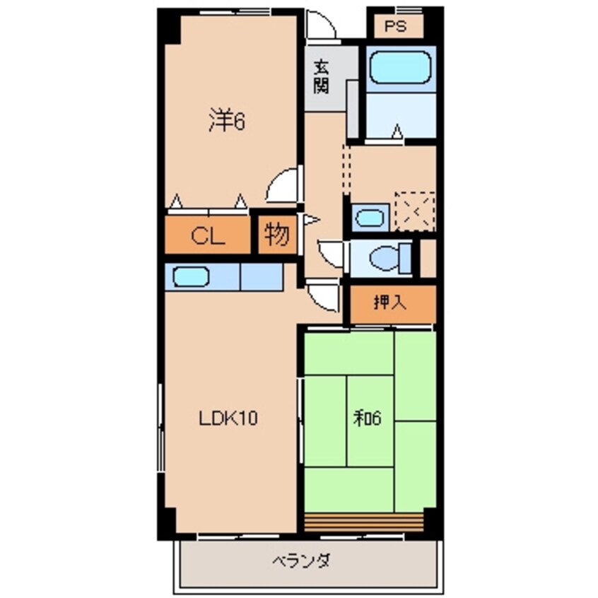 間取図 マンションニューハマ１