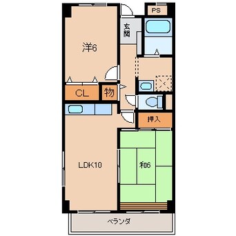 間取図 マンションニューハマ１