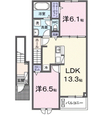 間取図 カルムメゾンⅡ