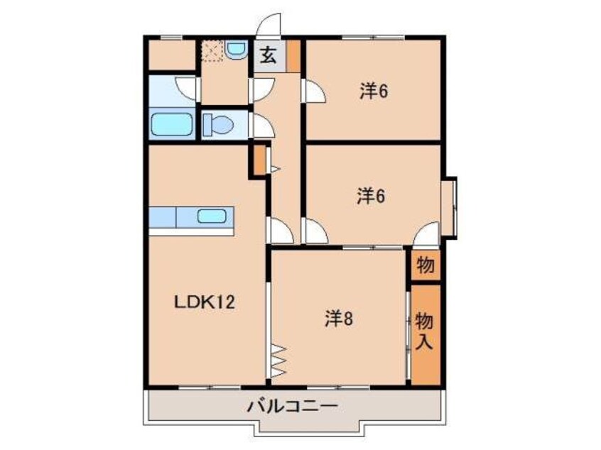 間取図 アバンセ・β