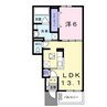 Ｒｉｔｕ 1LDKの間取り