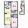 きのくに線・紀勢本線/道成寺駅 徒歩13分 2階 築3年 2LDKの間取り