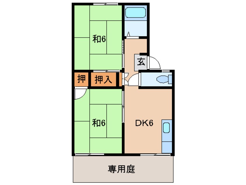 間取図 プレジール紀三井寺