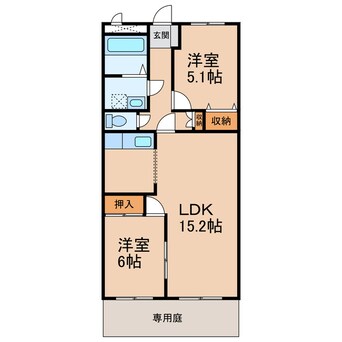 間取図 きのくに線・紀勢本線/海南駅 徒歩13分 1階 築21年