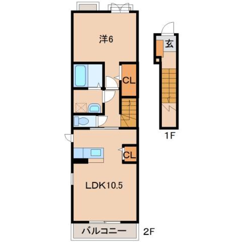 間取図 コートジュネスＢ
