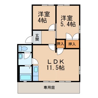 間取図 きのくに線・紀勢本線/海南駅 バス5分黒江下車:停歩1分 1階 築28年