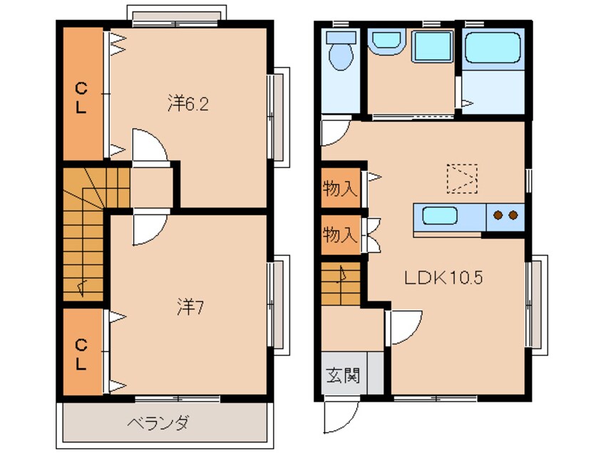 間取図 パレス関戸