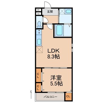 間取図 フジパレス吹屋町EAST