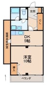 シーサイド弥生Ⅰ 1DKの間取り