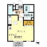 D-Room ウィステリア B棟 1Rの間取り