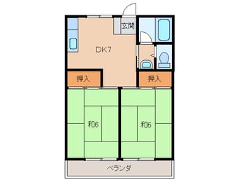 間取図 ハイツ春日Ｓ棟