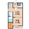 フジパレス吹屋町WEST 1LDKの間取り