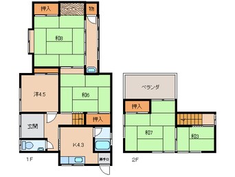 間取図 一戸建８８３２