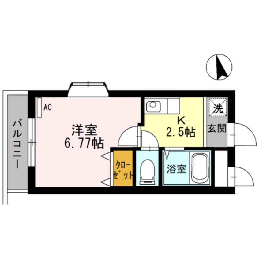 間取図 ヴィラ栄谷