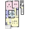 きのくに線・紀勢本線/藤並駅 徒歩59分 2階 築10年 2LDKの間取り