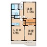 きのくに線・紀勢本線/黒江駅 徒歩39分 1階 築22年 2LDKの間取り