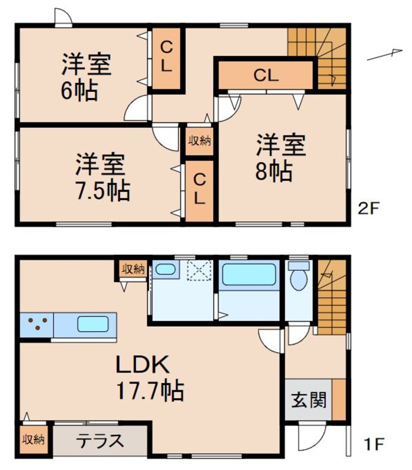 間取図 クレストC・Y