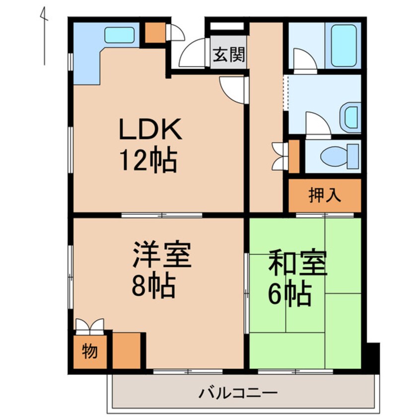 間取図 パル・シャトー海南