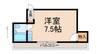 フォレストコート東高松 1Rの間取り
