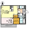 D-room N.大谷Ⅱ 1LDKの間取り