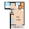 シャーメゾン砂山南 1Rの間取り