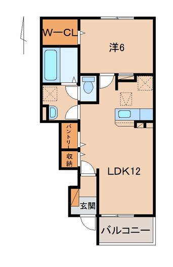 間取図 きのくに線・紀勢本線/箕島駅 バス6分プライスカット前下車:停歩6分 1階 築3年