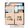 BEREO吹屋町 1LDKの間取り