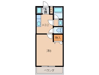 間取図 南海本線/和歌山市駅 バス11分花王橋下車:停歩8分 2階 築19年