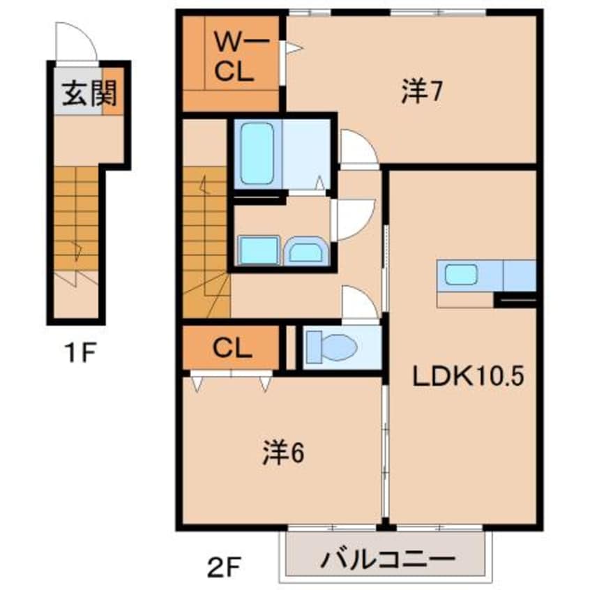 間取図 セジュール岡崎