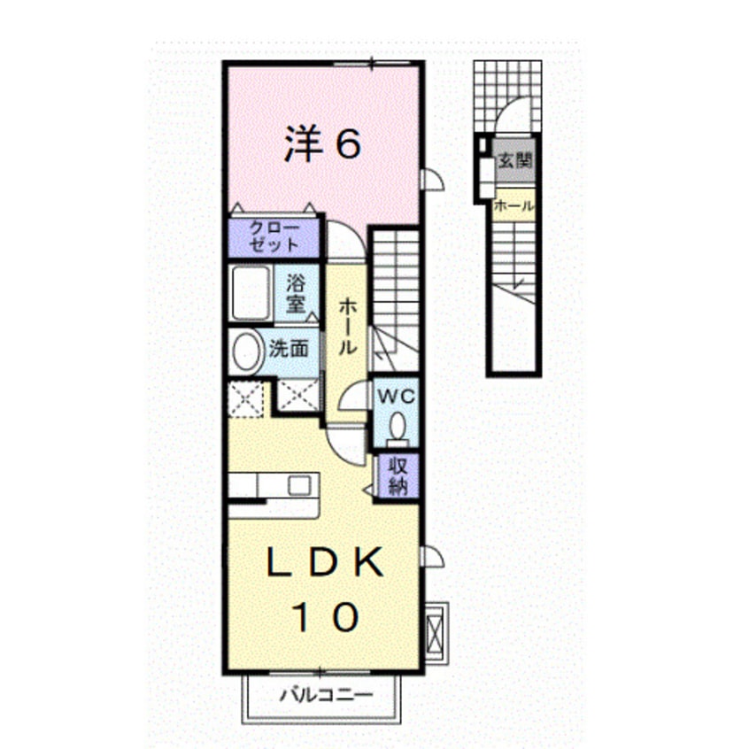 間取図 南海本線/和歌山市駅 バス23分水軒口下車:停歩9分 2階 築14年