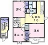 サンビーチ毛見Ⅰ 3LDKの間取り