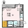 D-ROOM西汀丁 1Rの間取り
