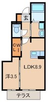 阪和線・羽衣線/和歌山駅 バス:24分:停歩4分 1階 築9年 1LDKの間取り