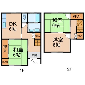 間取図 ハイツ塩屋