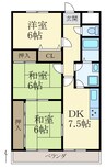 ハウスリット 3DKの間取り