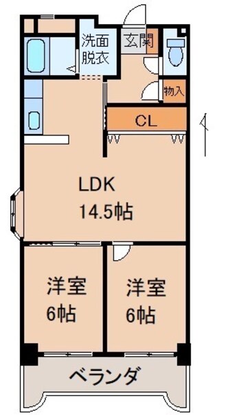 間取図 ベルテ堀止