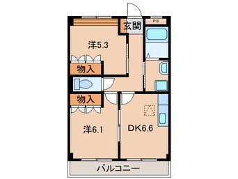 間取図 きのくに線・紀勢本線/黒江駅 徒歩8分 1階 築14年