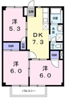アーバンハウスⅡ 3DKの間取り
