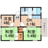 きのくに線・紀勢本線/海南駅 徒歩12分 2階 築29年 3DKの間取り