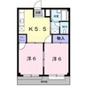エルシャトウ吉備Ⅰ 2Kの間取り