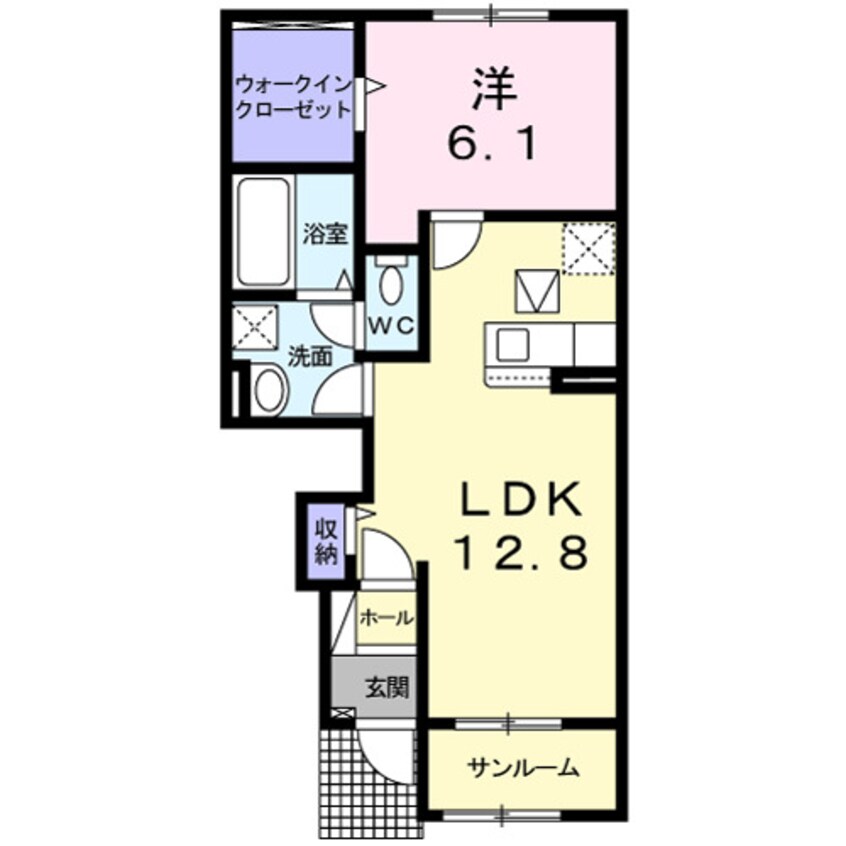 間取図 きのくに線・紀勢本線/海南駅 徒歩36分 1階 築1年