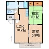 ドエルＫ 2LDKの間取り