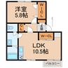 タウニィ清水 1LDKの間取り