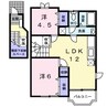 ブールバールⅡ 2LDKの間取り