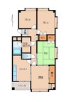 メゾンリビエール 4DKの間取り
