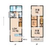 シアラ東高松 2LDKの間取り