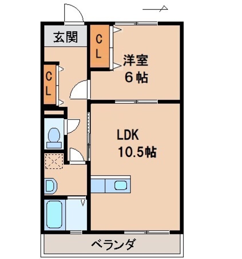 間取図 コーポラス千舟